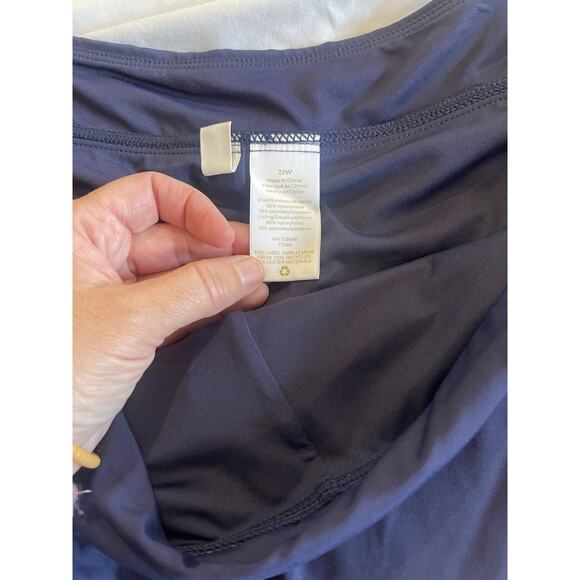 Anne Cole Soft Band Skirted Swim Bottom Live In Color Navy 22W NWT - Picture 5 of 5